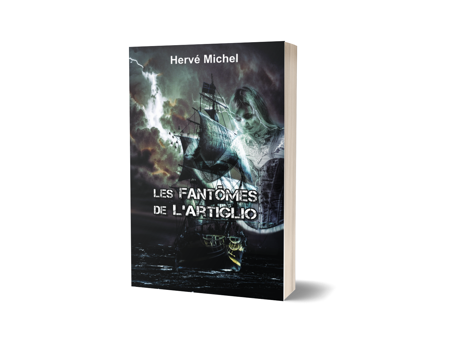 Couverture du roman de Hervé Michel : les fantômes de l'Artiglio